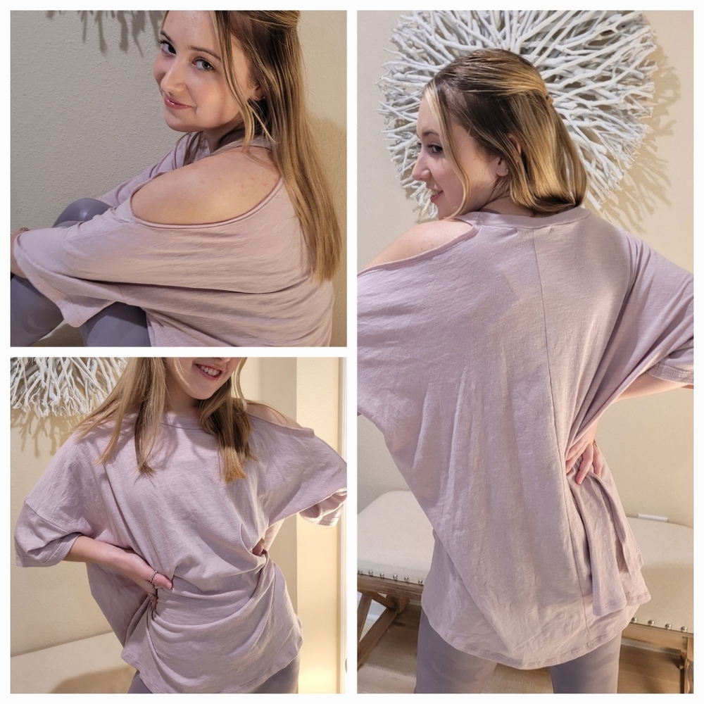 Dusty Pink Cutout Shirt